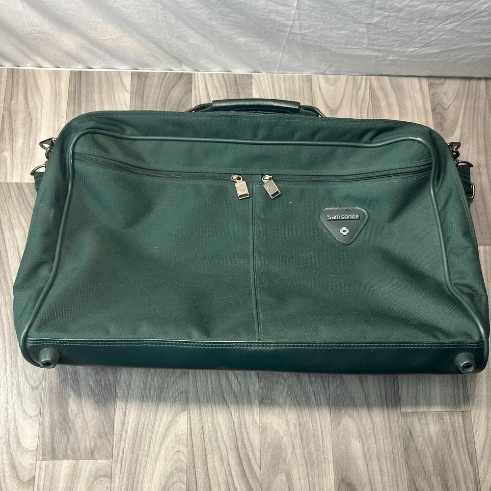 Samsonite Green Carry-On Shoulder Strap‎ Overnight Bag Suitcase 23